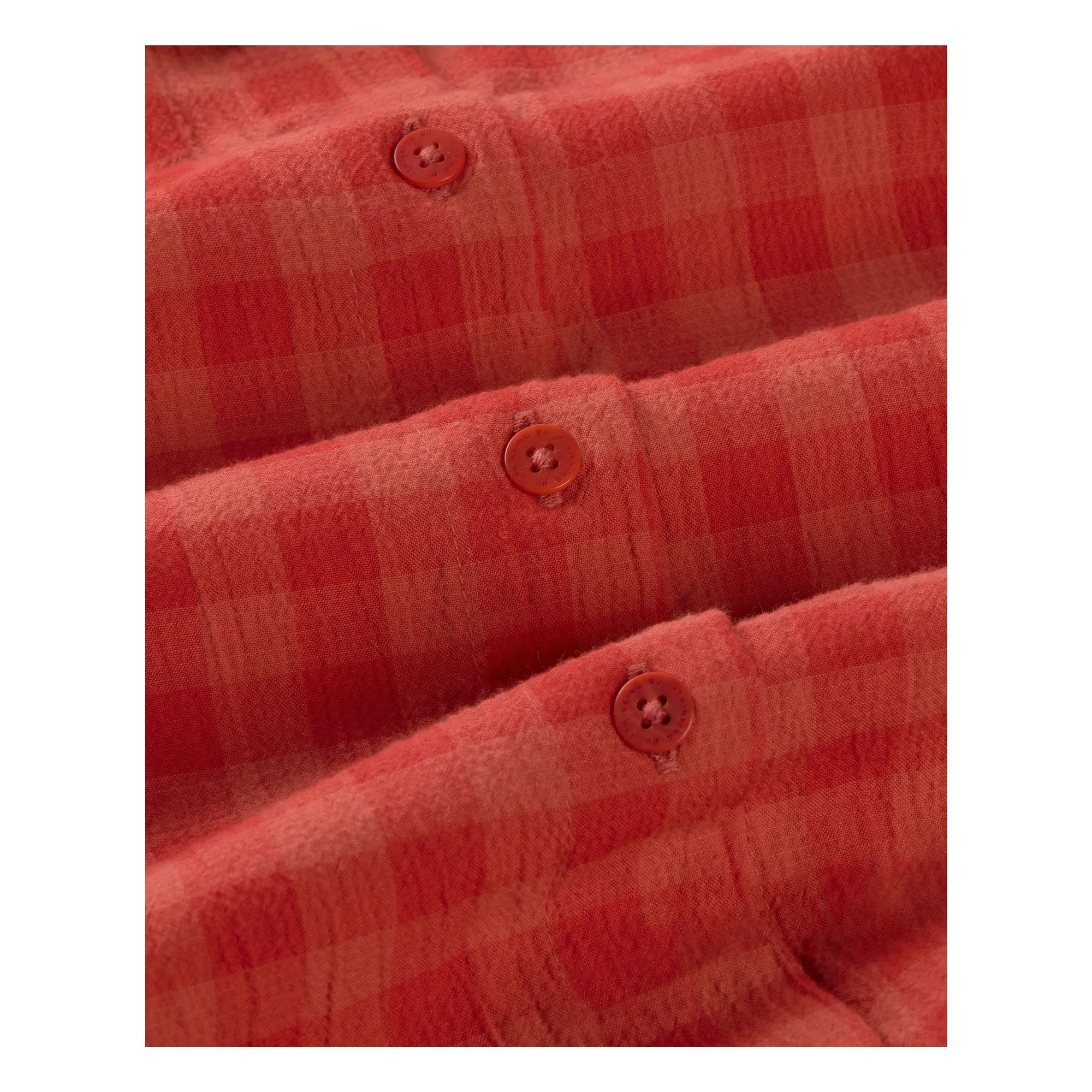 Chemise Carreaux Ane Coton Bio | Rouge- Image produit n°1