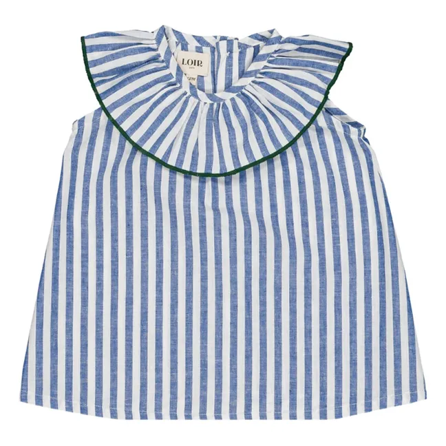 Blouse Thaïs Rayée | Bleu