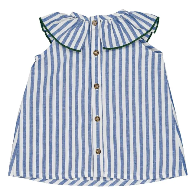 Blouse Thaïs Rayée | Bleu