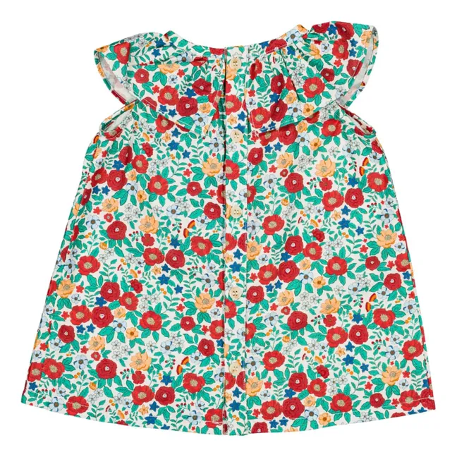 Blouse Thaïs Fleurie | Blanc