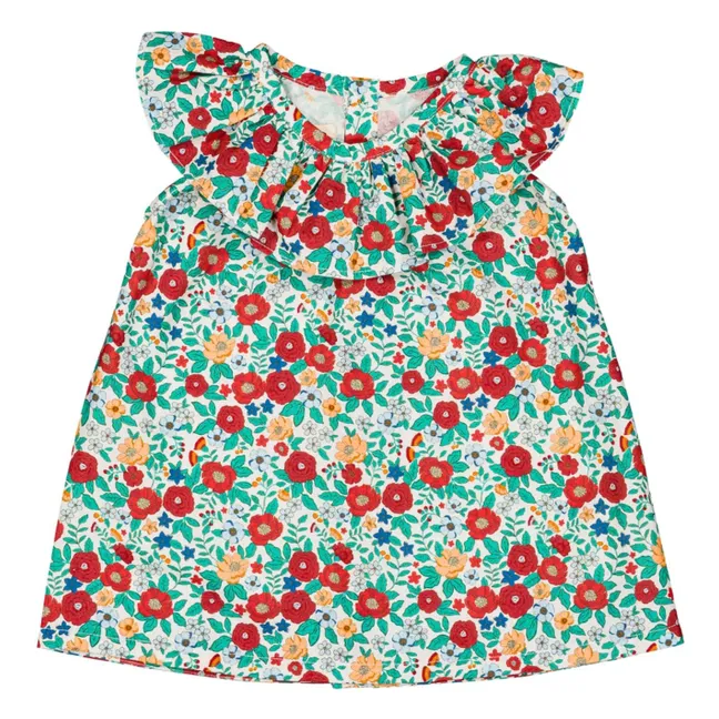 Blouse Thaïs Fleurie | Blanc