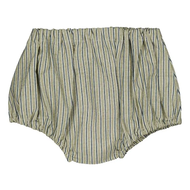 Bloomer Alice Rayé Coton Bio | Bordeaux