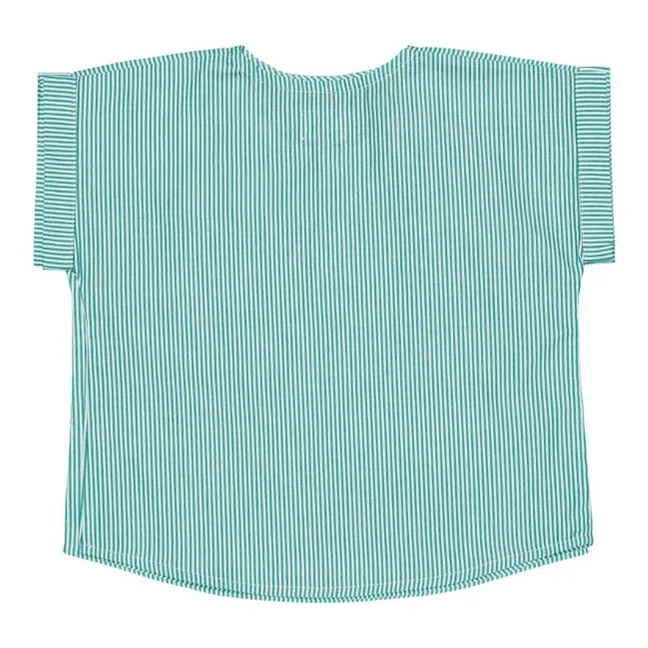 Kurta Chaqueta a rayas | Azul Turquesa