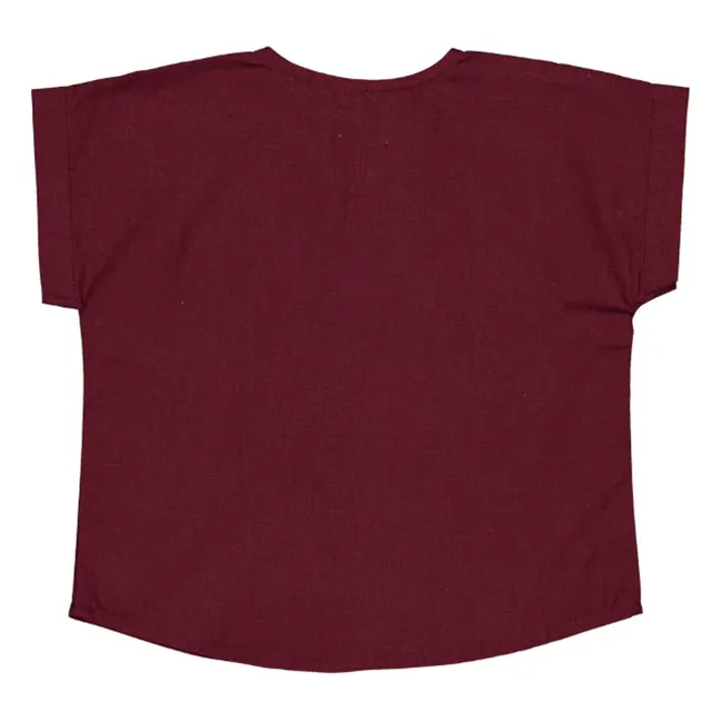 Kurta Chaqueta de lino | Burdeos