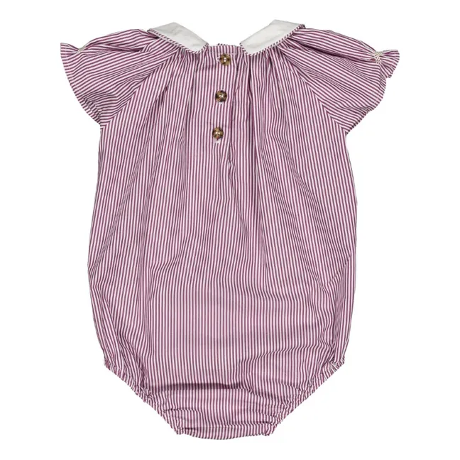 Barboteuse Bilbao Rayée | Violet