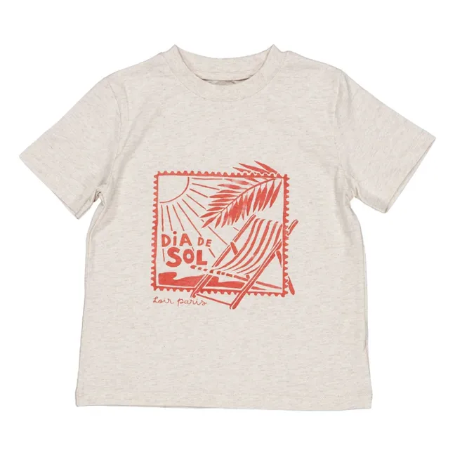 Camiseta Día Del Sol Chiné | Crudo color natural