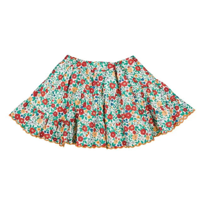 Falda Béa Fleurie | Rojo
