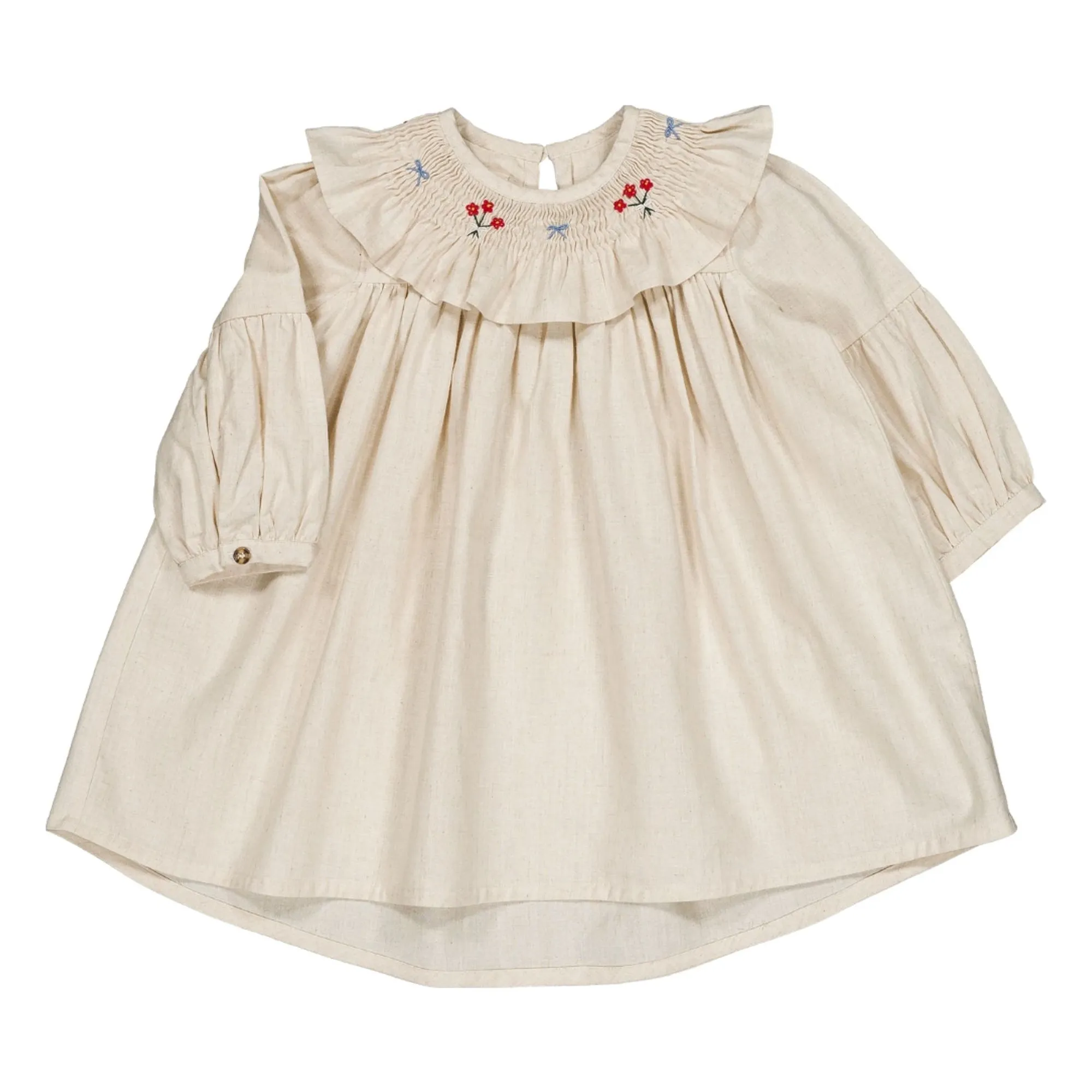 Loir Ecru Bianca Linen Dress