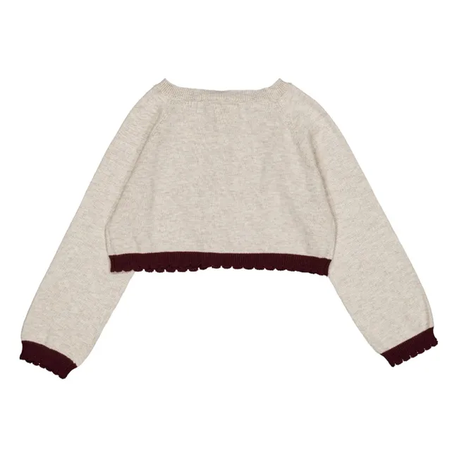 Cardigan Bolero Chiné | Beige