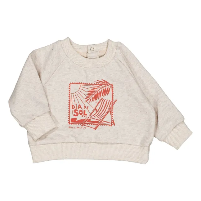 Sudadera Dia Del Sol Chiné | Crudo