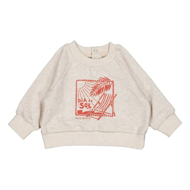 Sudadera Dia Del Sol Chiné | Crudo