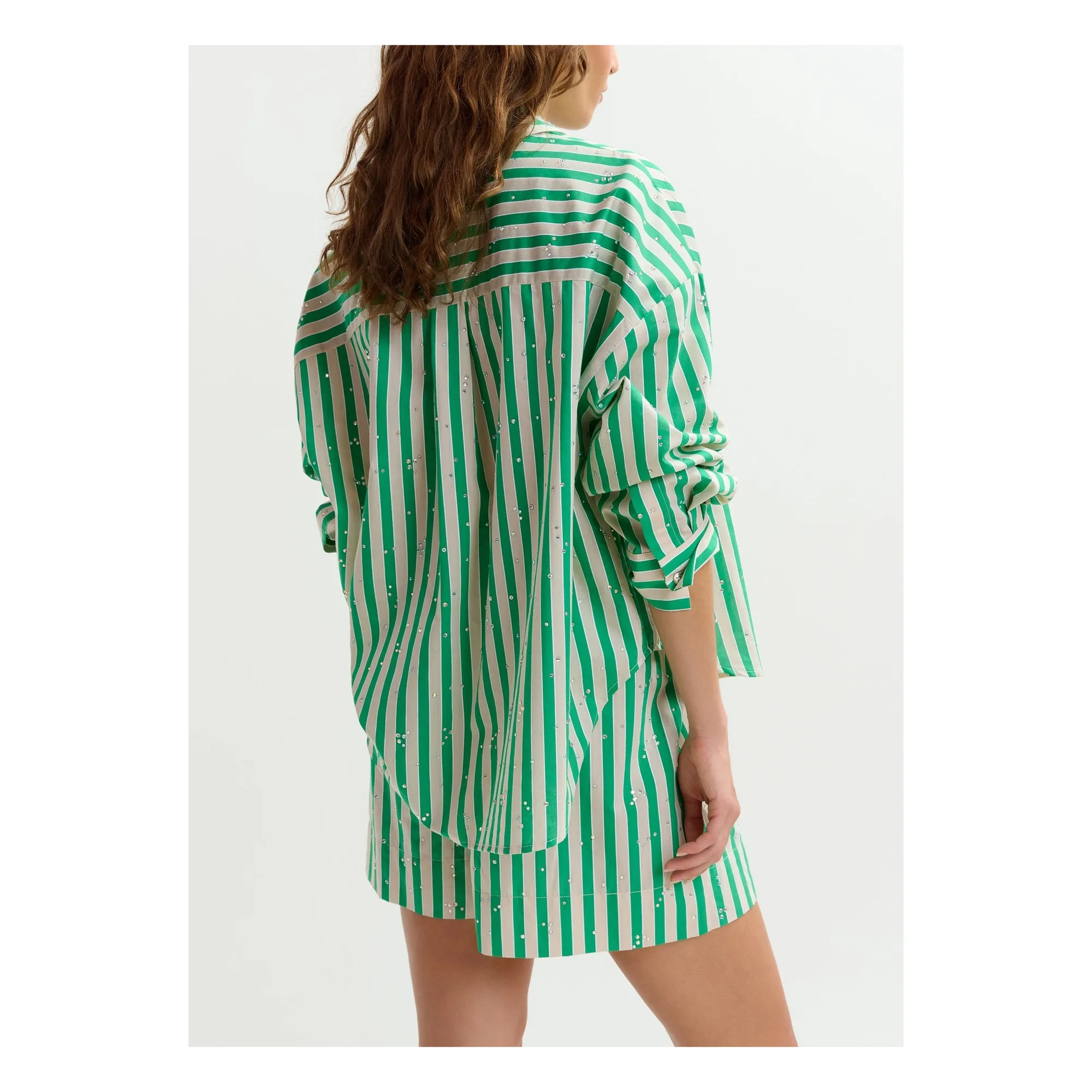 Chemise Rayures Jelief | Vert- Image produit n°2