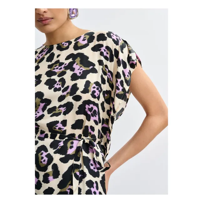 Vestido asimétrico Jaliyah | Crema