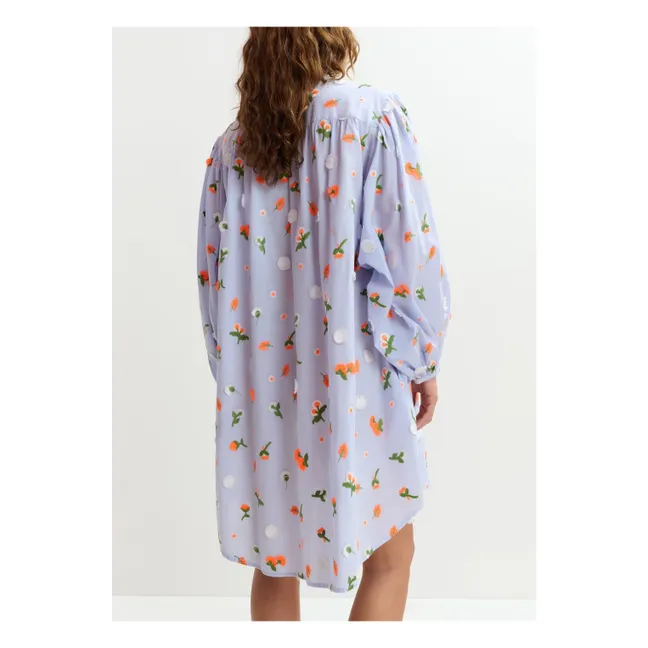 Robe Jalen Broderies | Bleu ciel