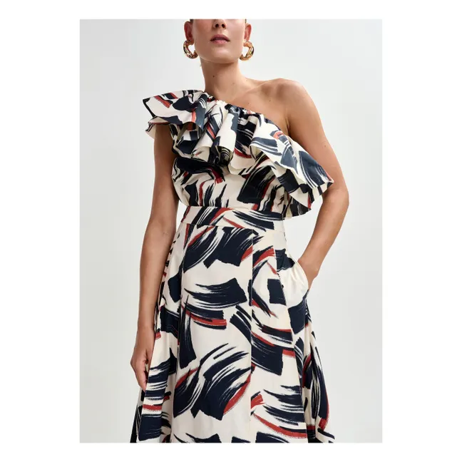 Top Asymétrique Jillian | Rouge foncé