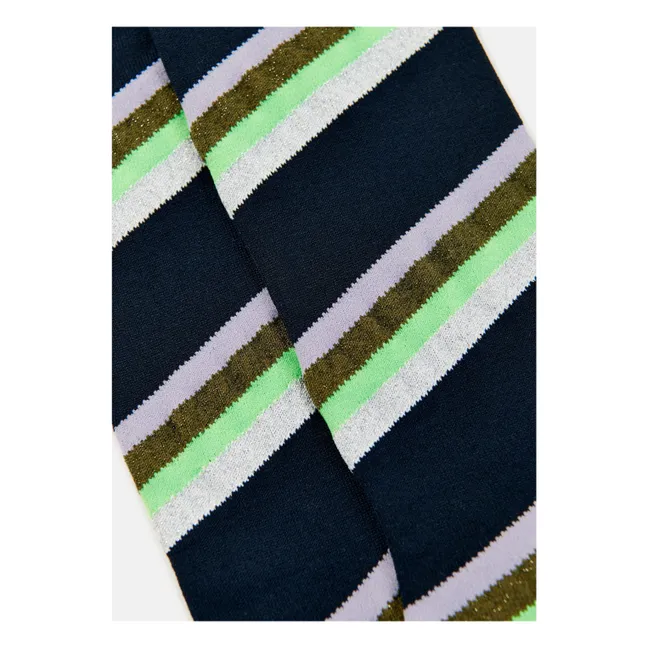 Joyz Striped Socks | Navy blue