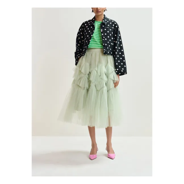 Camiseta Joste Strass Stripes | Verde
