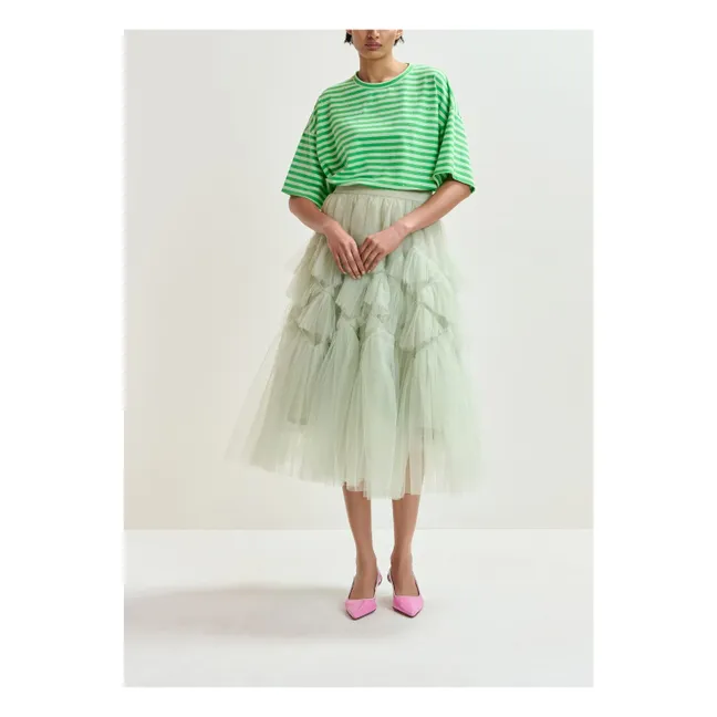 Camiseta Joste Strass Stripes | Verde