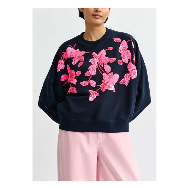 Bordado Sweat Jaga | Azul Marino