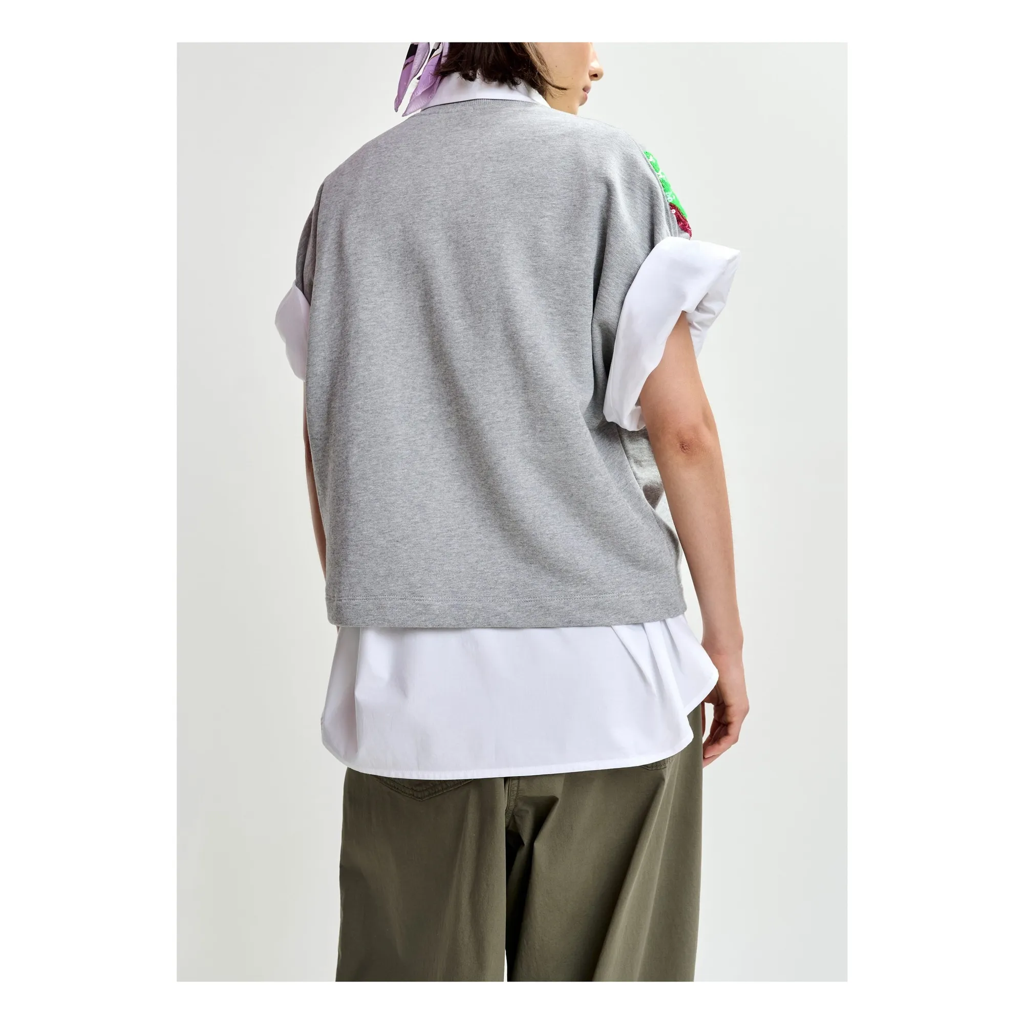 Sweat Jolies Broderies | Vert- Image produit n°3