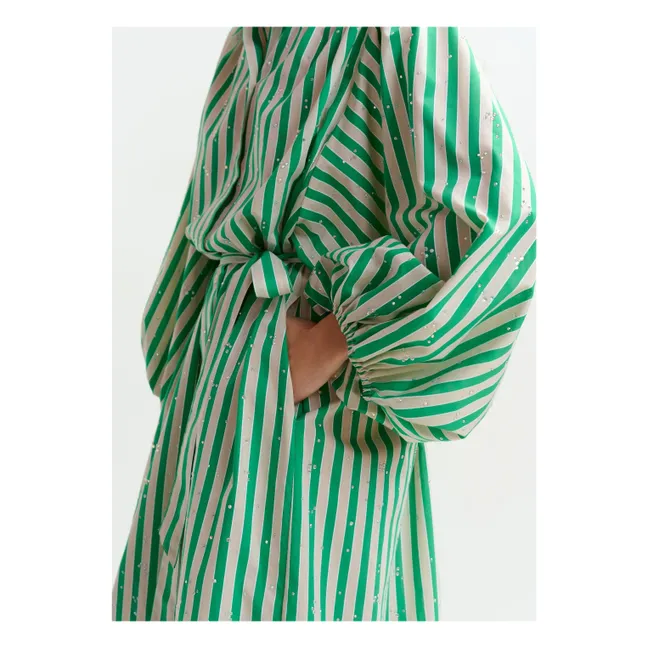 Vestido de rayas Jodianna | Verde