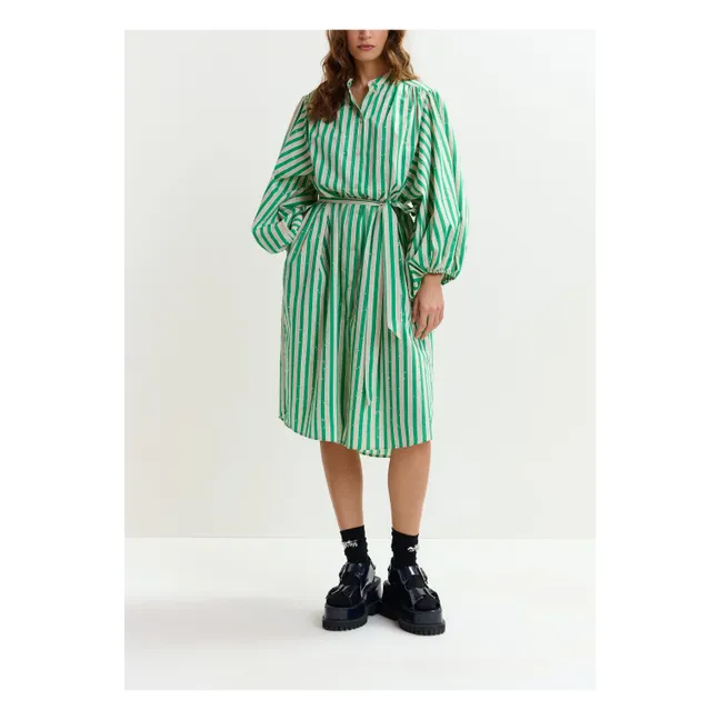 Vestido de rayas Jodianna | Verde