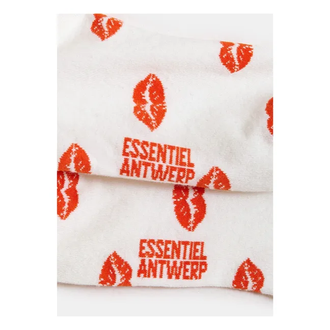 Calcetines Jisous Lips | Blanco