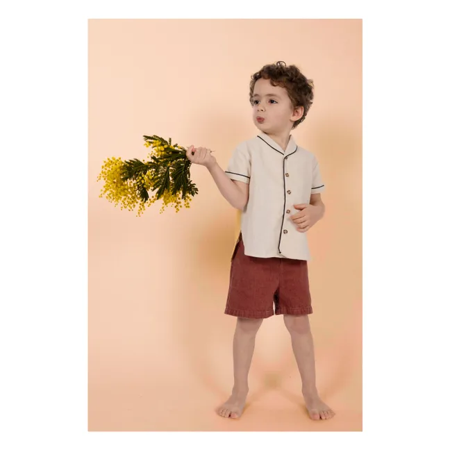 Paco Linen shirt | Ecru