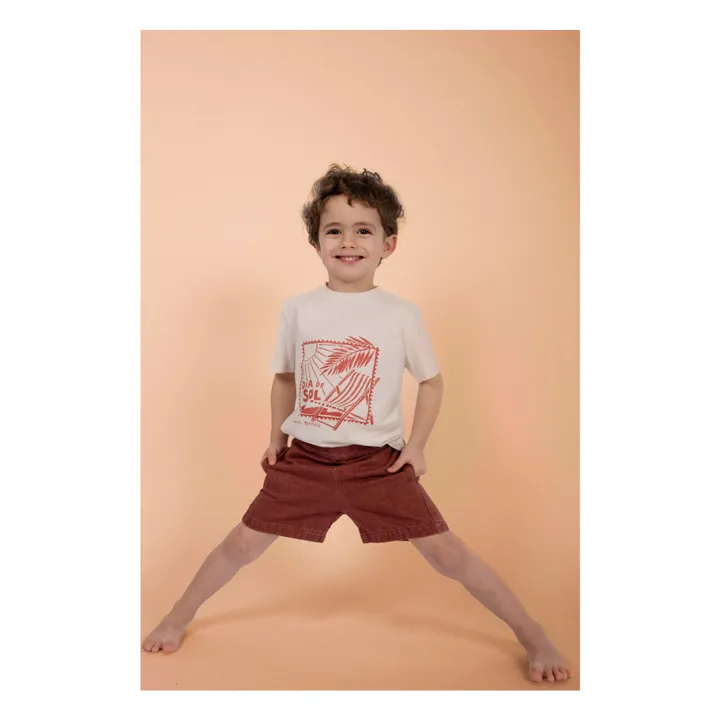 Camiseta Día Del Sol Chiné | Crudo color natural- Imagen del producto n°1