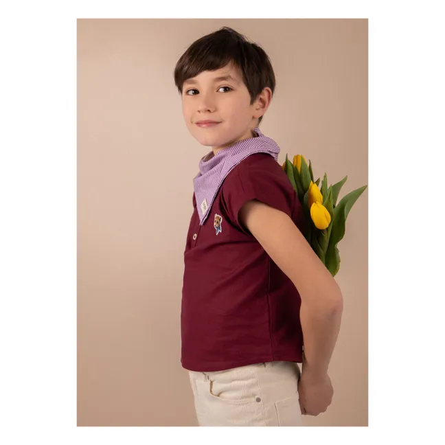 Kurta Chaqueta de lino | Burdeos