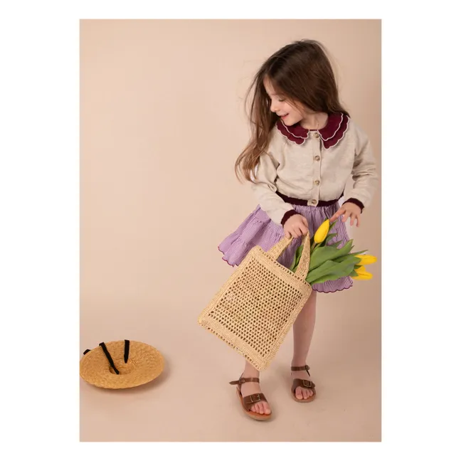 Strickjacke Bolero meliert | Beige
