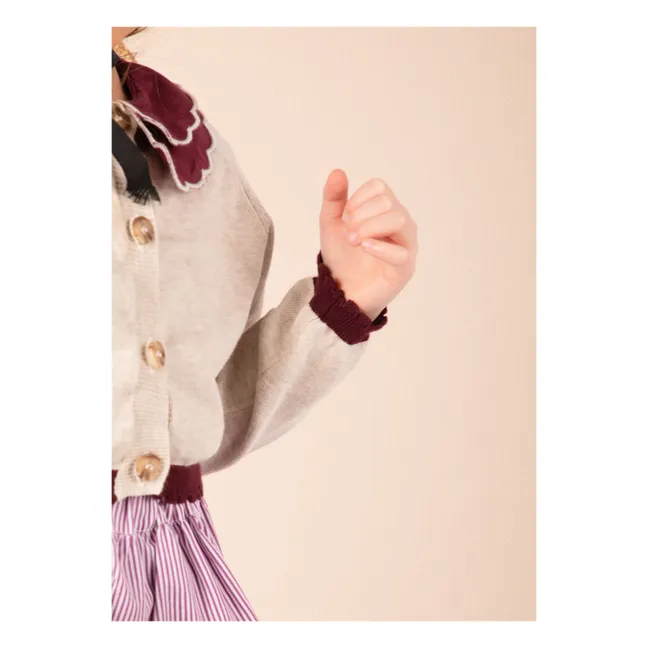 Strickjacke Bolero meliert | Beige