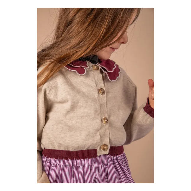 Strickjacke Bolero meliert | Beige