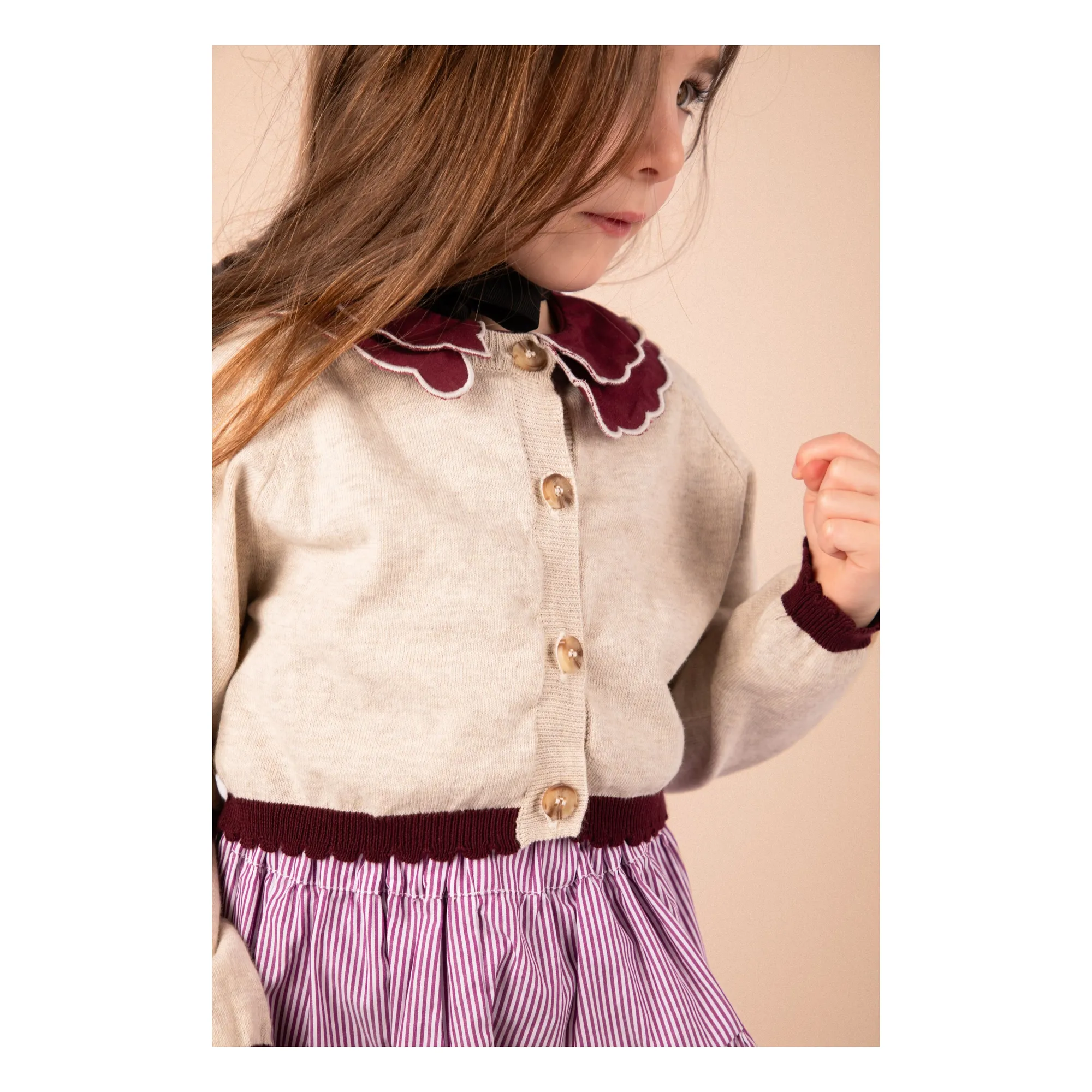 Chaqueta Bolero Chiné | Beige- Imagen del producto n°1