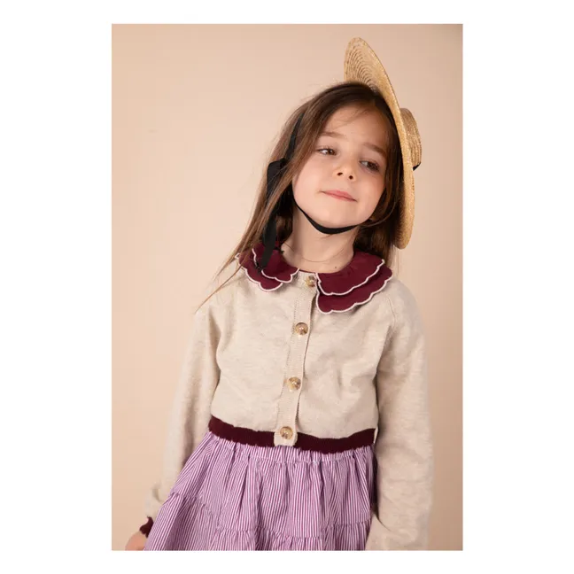 Strickjacke Bolero meliert | Beige