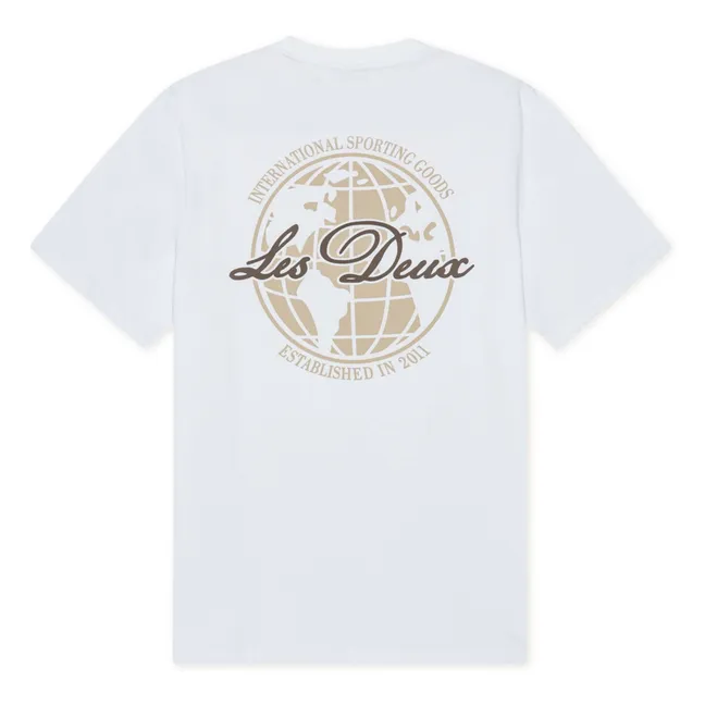 Camiseta Ben Globe de algodón orgánico | Blanco
