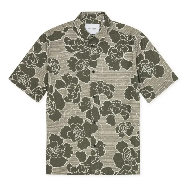 Charlie Poppy Camisa de algodón de manga corta | Khaki
