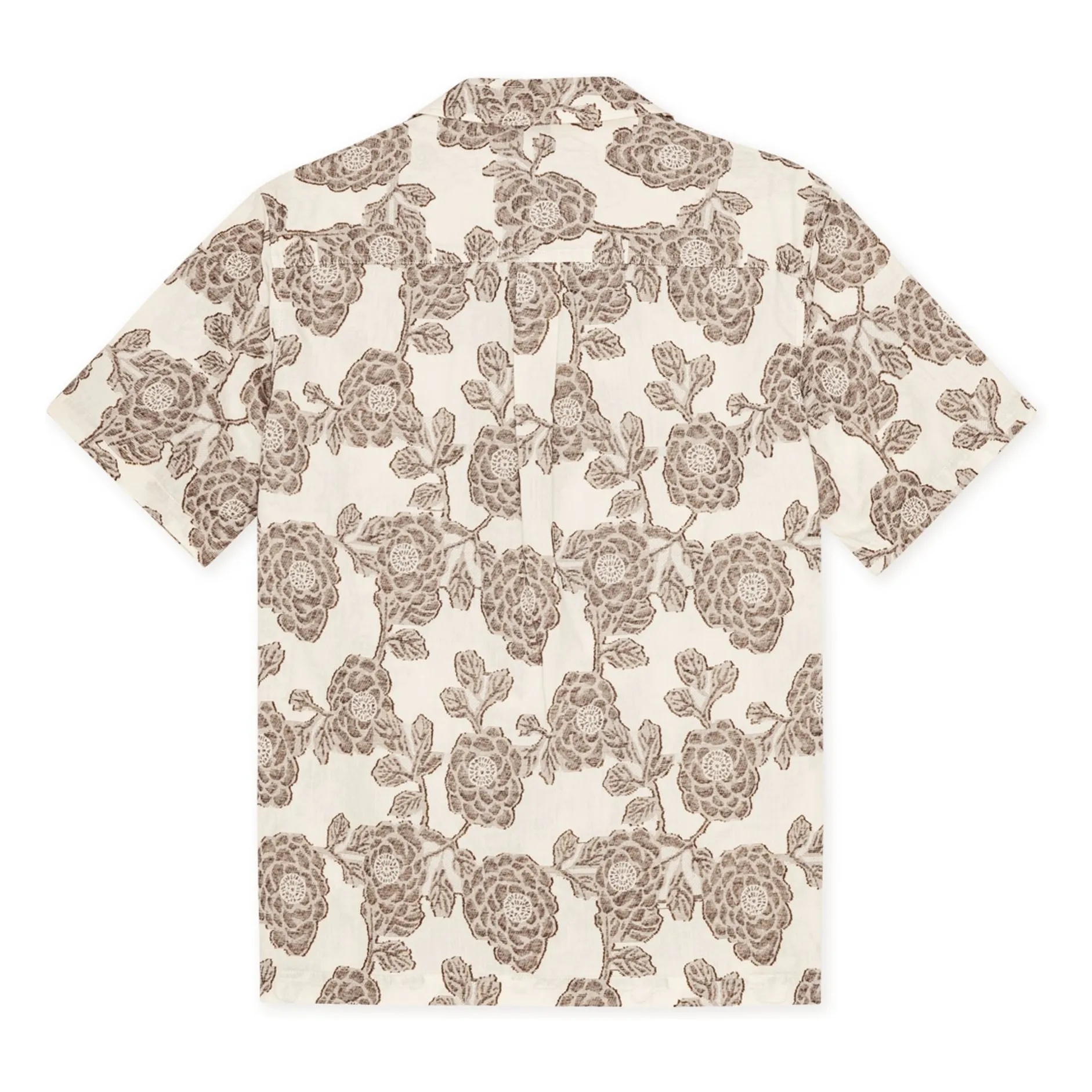 Chemise Manches Courtes Lesley Jacquard | Ivoire- Image produit n°3