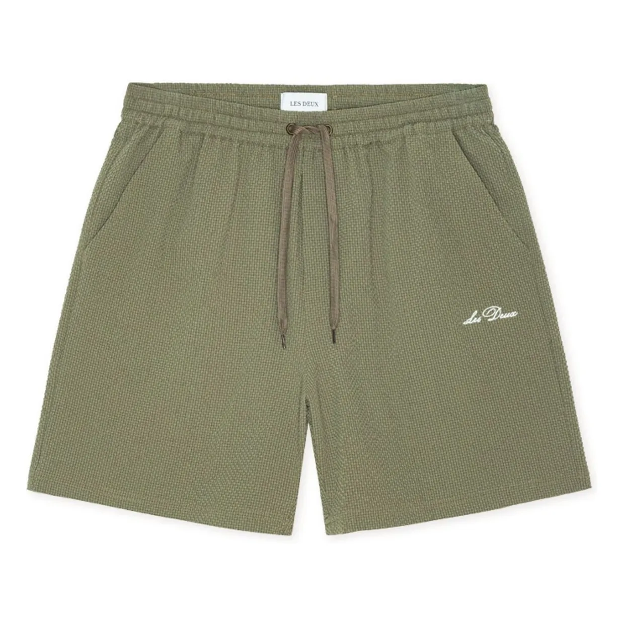 Short de Bain Stan Seersucker | Khaki- Image produit n°0