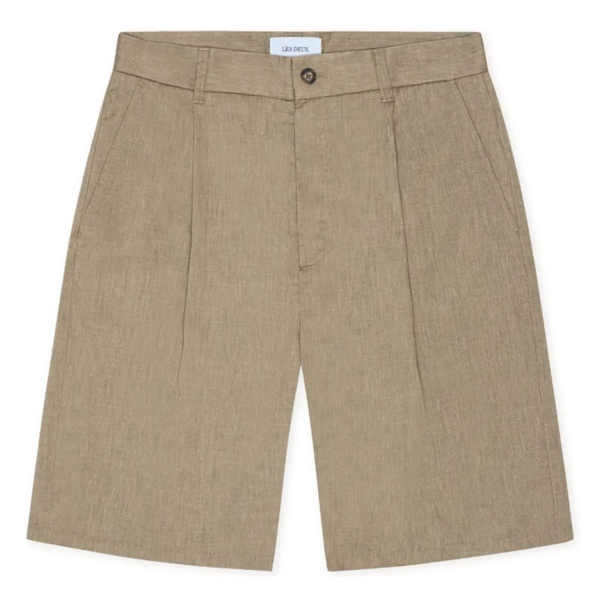 Les Deux Green Pleated Reece Shorts