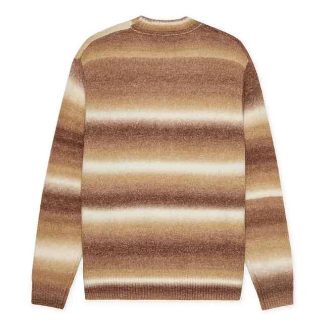 Cardigan Boston Gradient Maille | Marron clair 