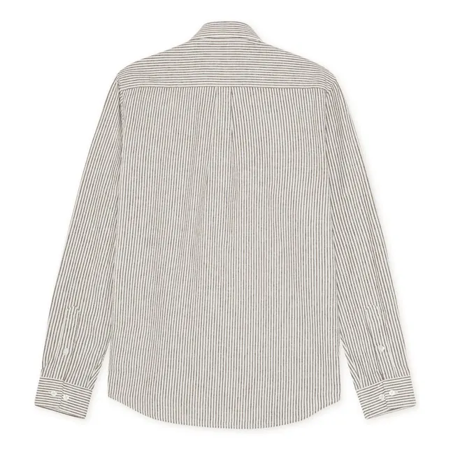 Chemise Rayé Konrad Lin | Marron clair 