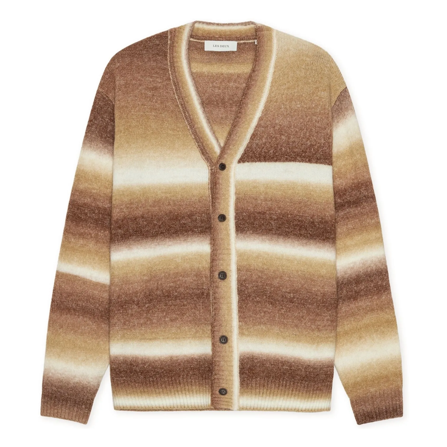 Les Deux Light Brown Boston Gradient Maille Cardigan