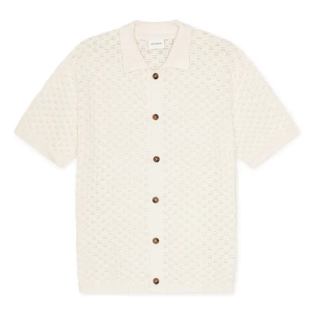 Chemise Manches Courtes Gespertus Coton Bio | Blanc