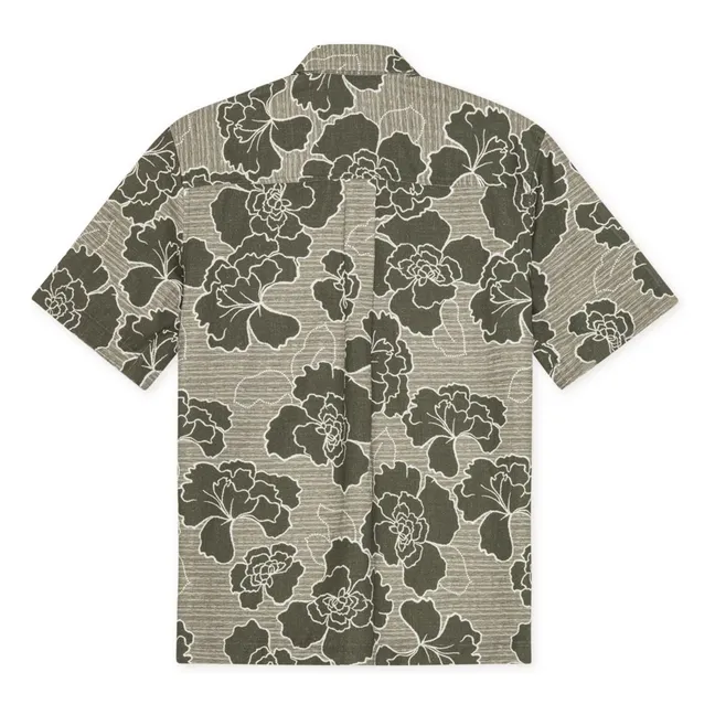 Charlie Poppy Camisa de algodón de manga corta | Khaki