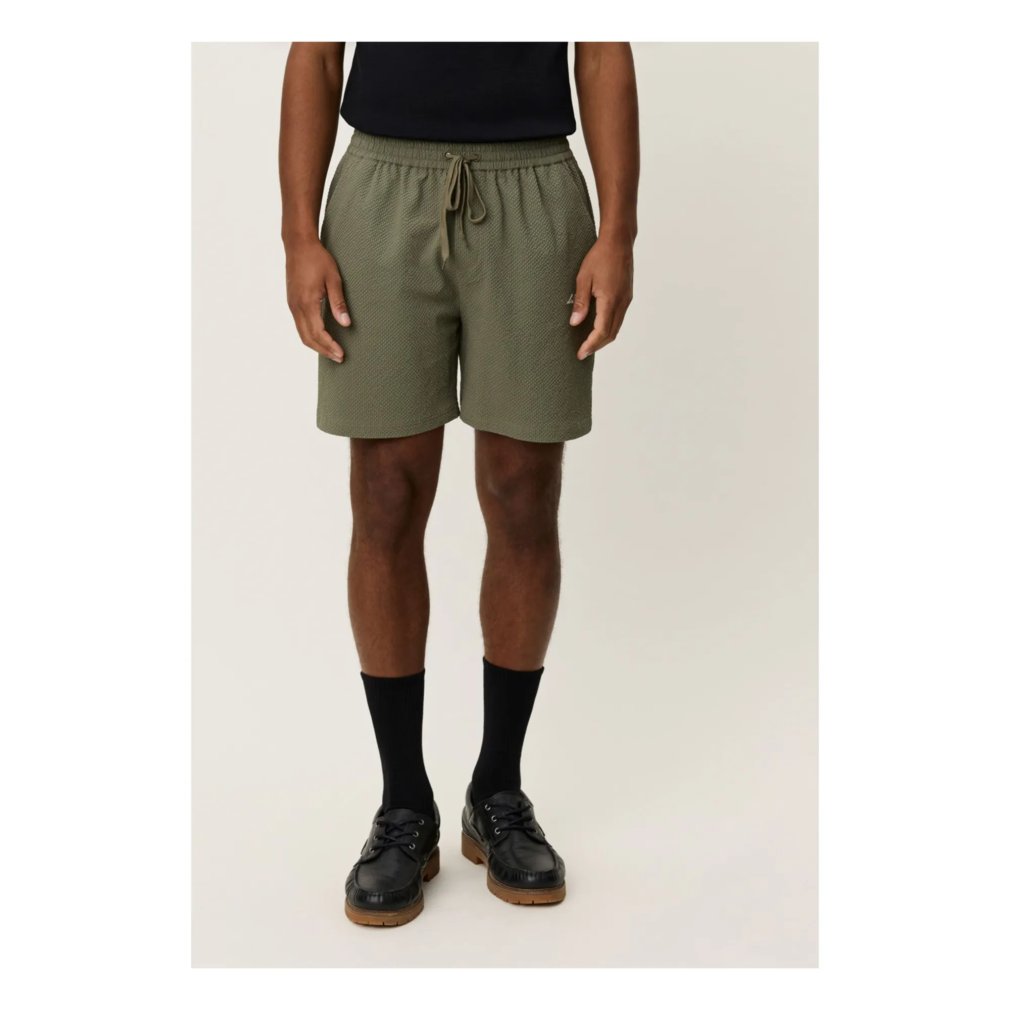 Short de Bain Stan Seersucker | Khaki- Image produit n°4