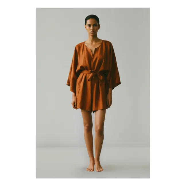 Combinaison Lin La Bouffante | Chocolat