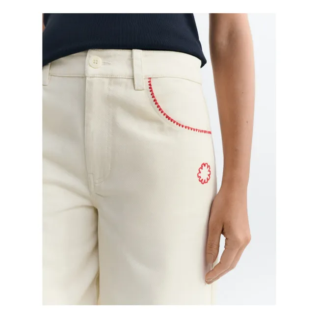 Pantalon Hedda Coton Bio | Ecru
