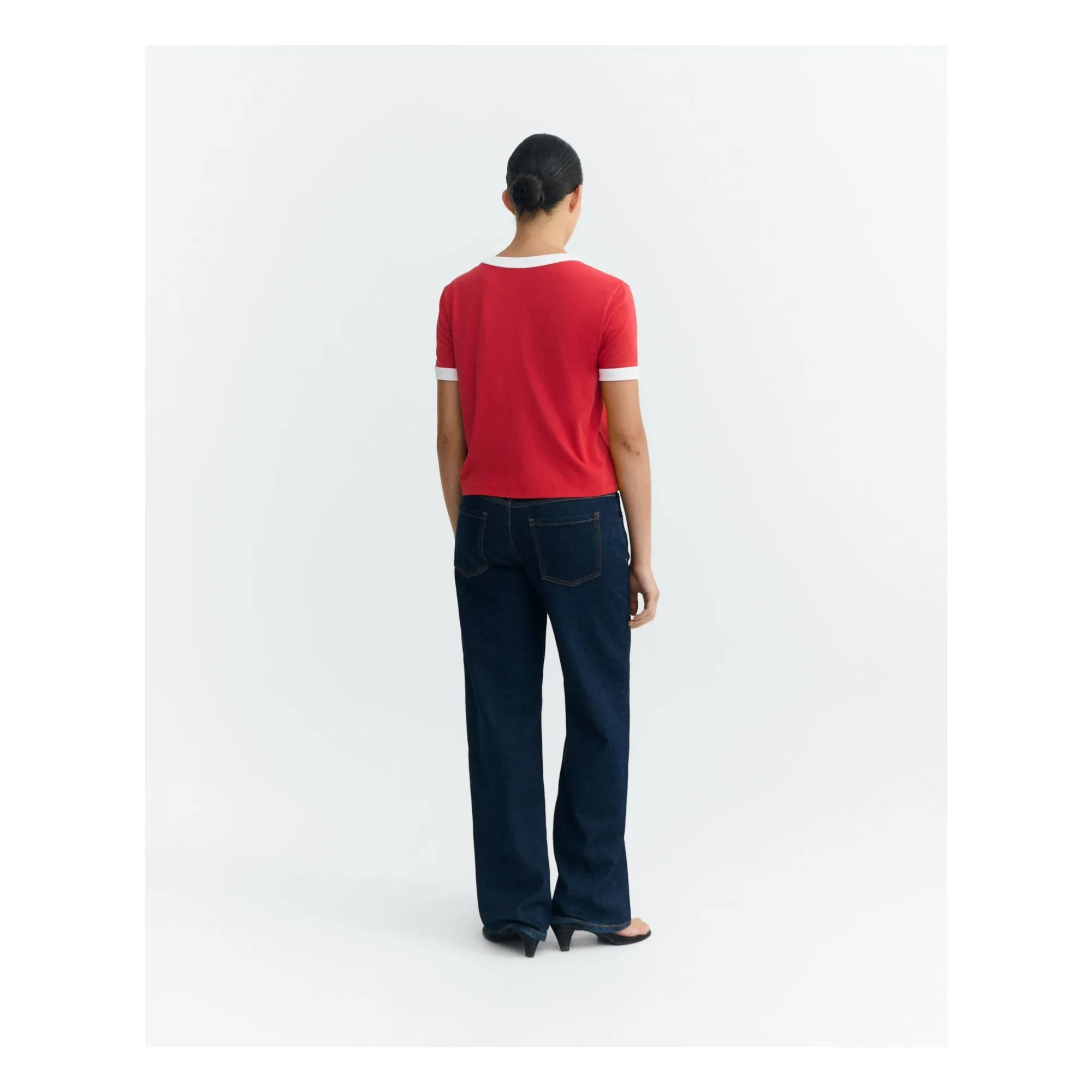 T-shirt People Zowie Coton Bio | Rouge- Image produit n°5
