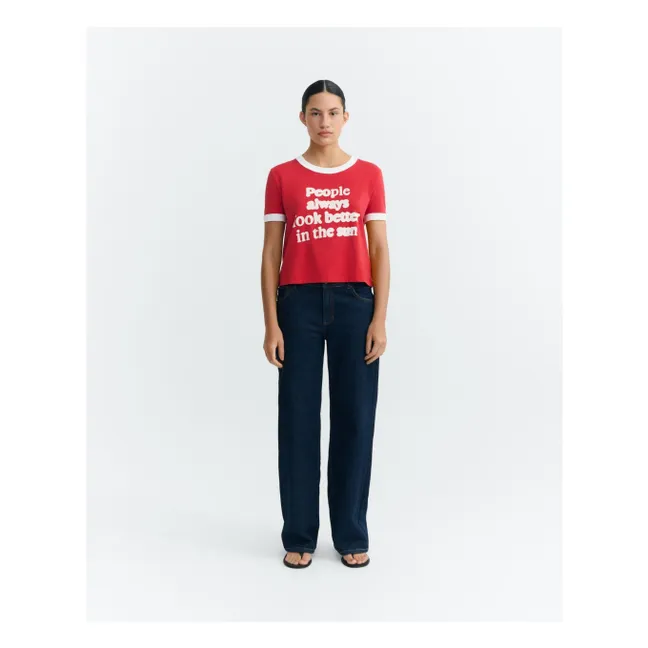 T-shirt People Zowie Coton Bio | Rouge